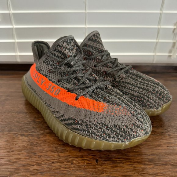 Adidas‎ Yeezy Boost 350 V2 Beluga 2018 BB1826 Men Size 9.5 Gray Orange main image 11